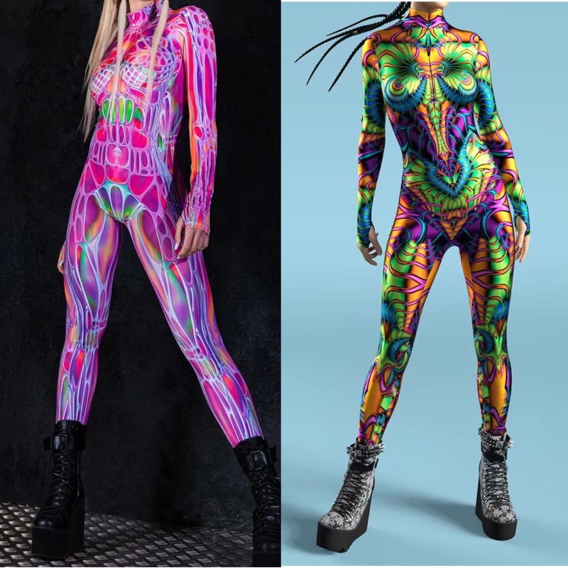 Romper Floral Print - 2026 Mono de Cosplay de Moda