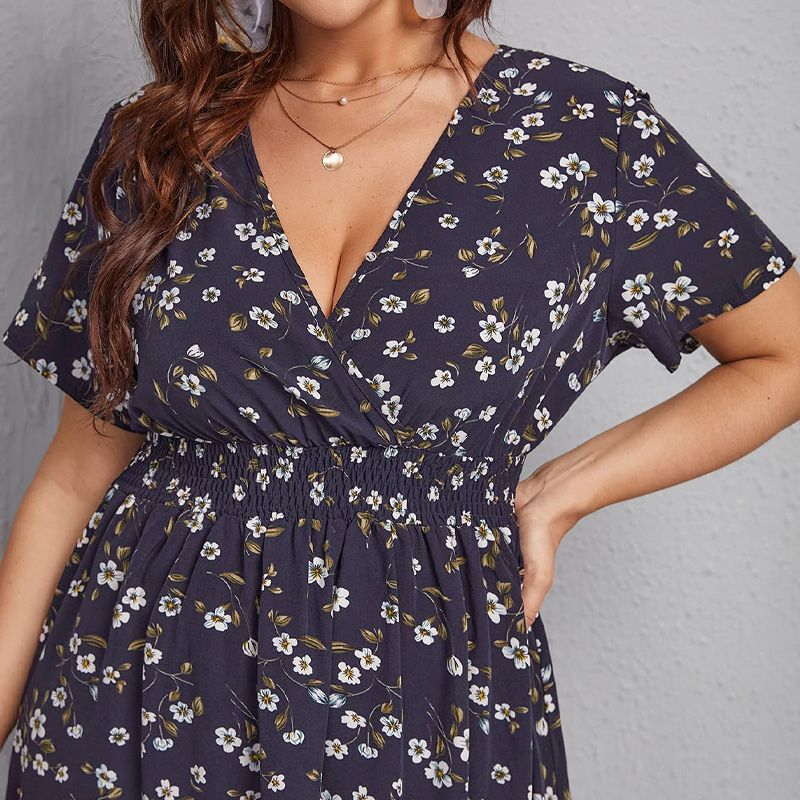 Vestido de mujer de talla gran - Romper Floral Print reseña y precio