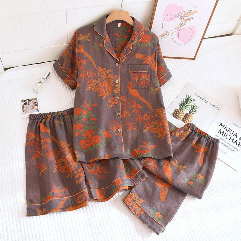 Ropa de dormir de manga corta  - Romper Floral Print reseña y precio