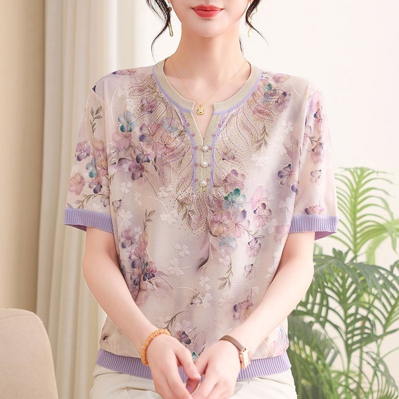 Blusa Casual Elegante para Mam - Romper Floral Print reseña y precio