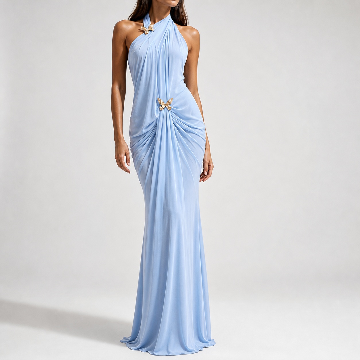 Vestido Largo Elegante para Mu - Maxi Dress Halter reseña y precio