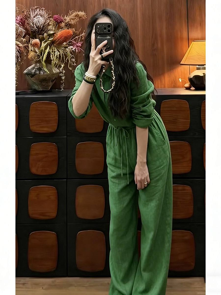 Conjunto de dos piezas de cami - Linen Pant Wide reseña y precio